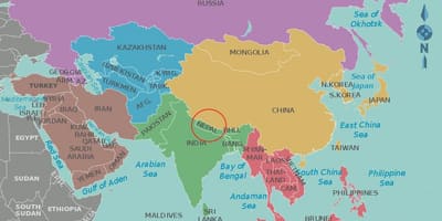 Зураг балба болон эргэн тойрны улс орнууд